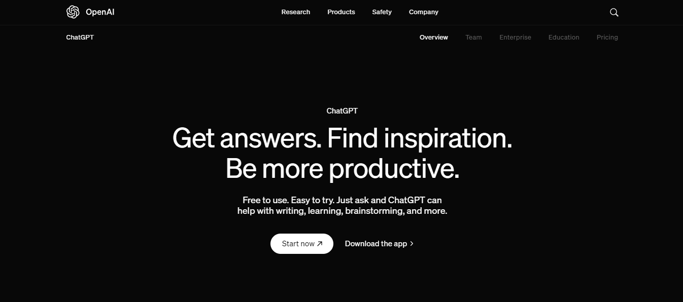 chat gpt - Top AI Tools