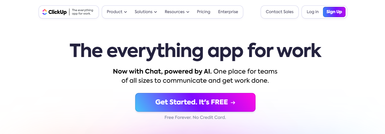 click up - AI Marketing Examples