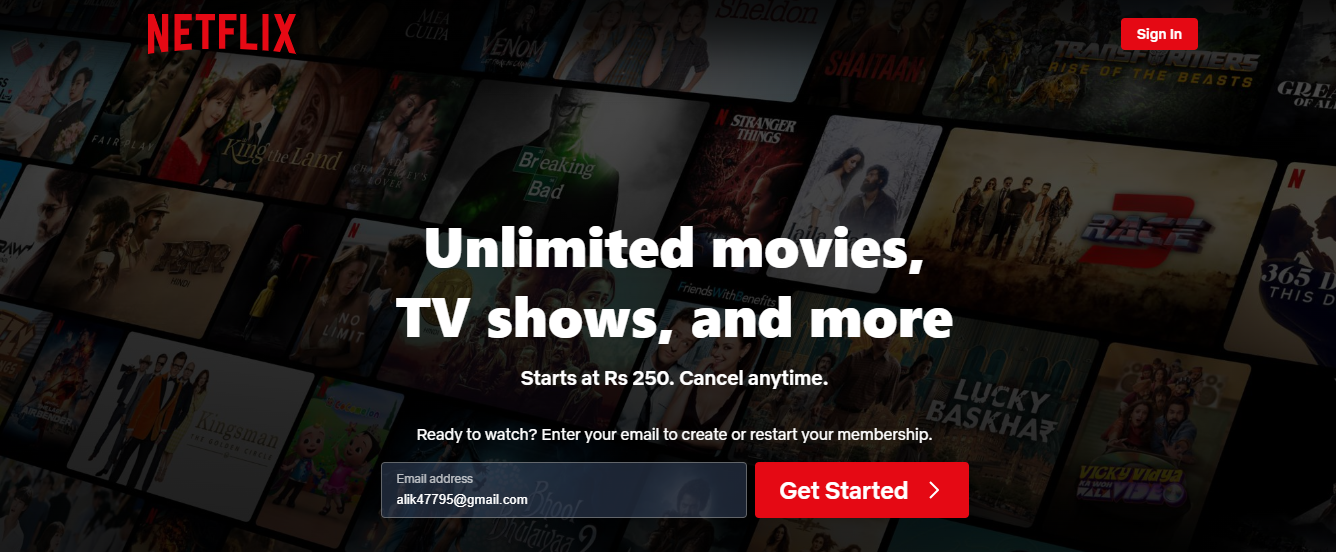 netflix - AI Marketing Examples