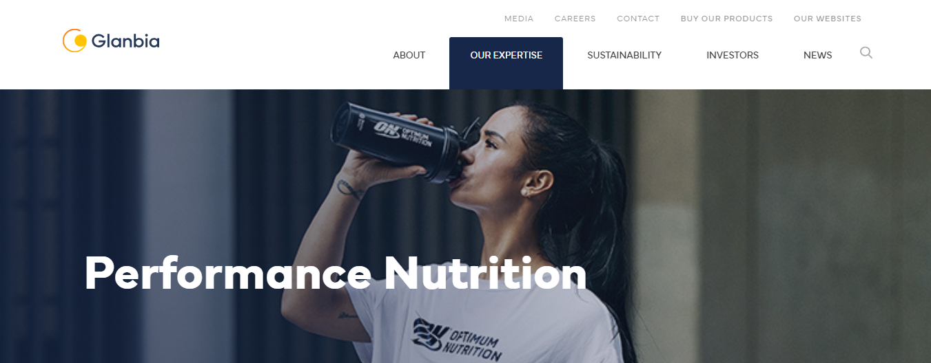 glanbia - AI Marketing Examples