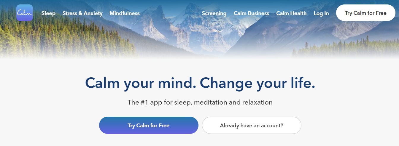 calm - AI Marketing Examples