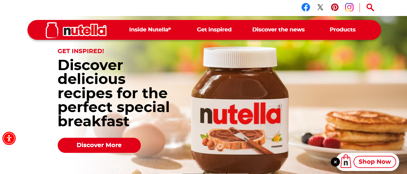 nutella - AI Marketing Examples