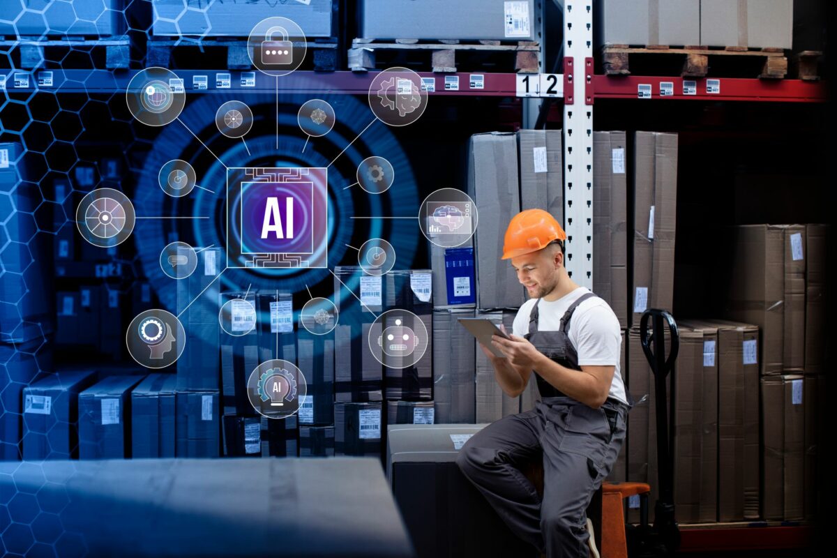 man using ai - Using AI to Enhance Business Operations