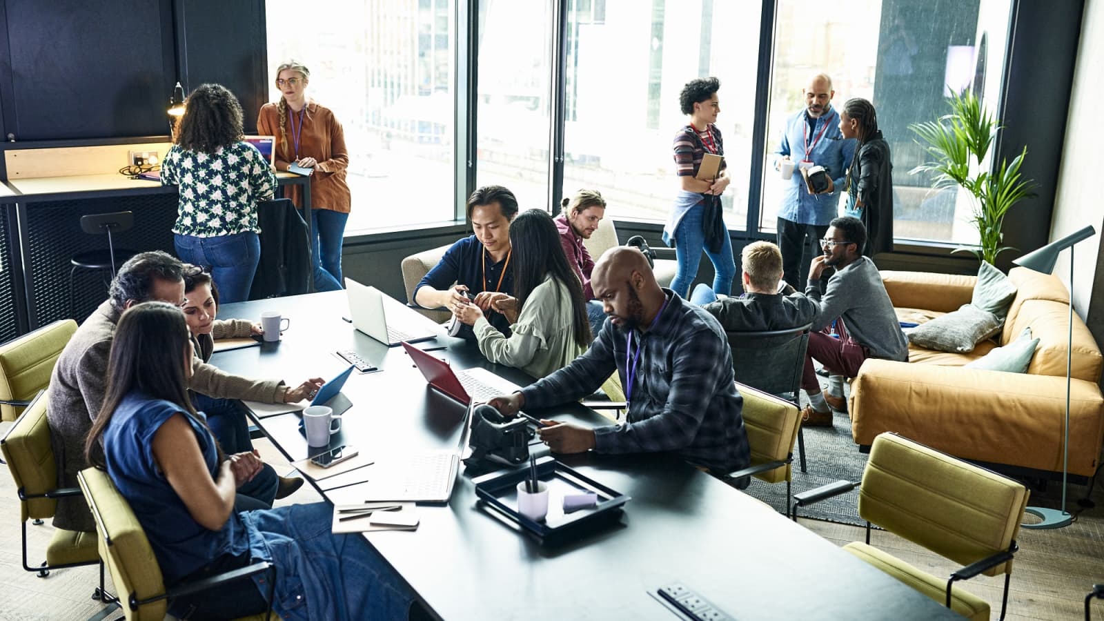 people in an office - AI Lead Nurturing
