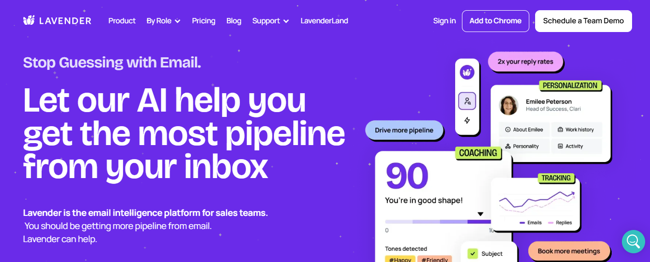 lavender - Best AI Sales Tools