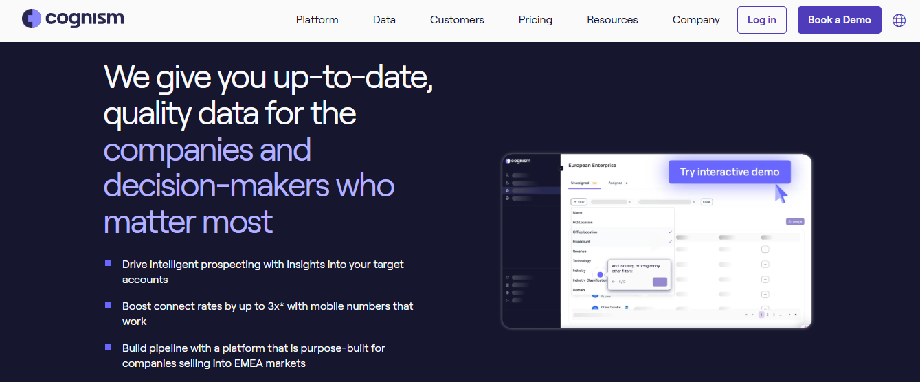 cognism - Best AI Sales Tools