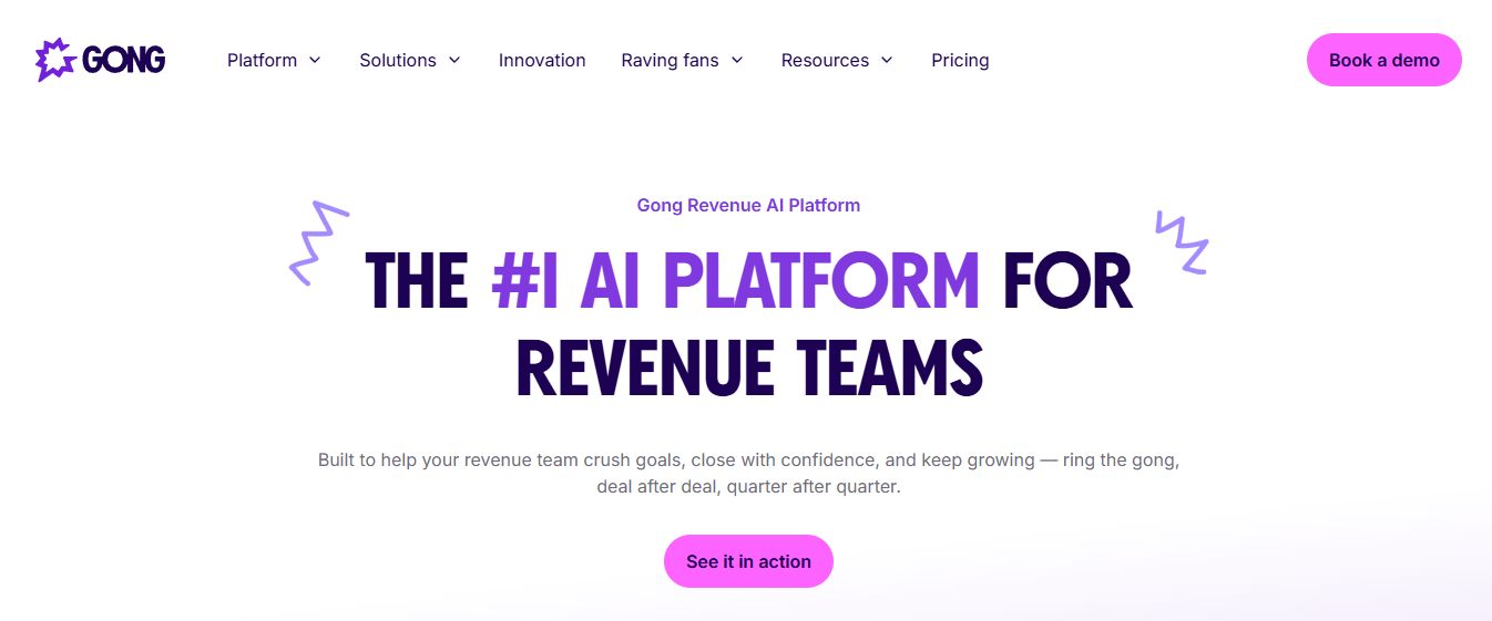 gong - Best AI Sales Tools