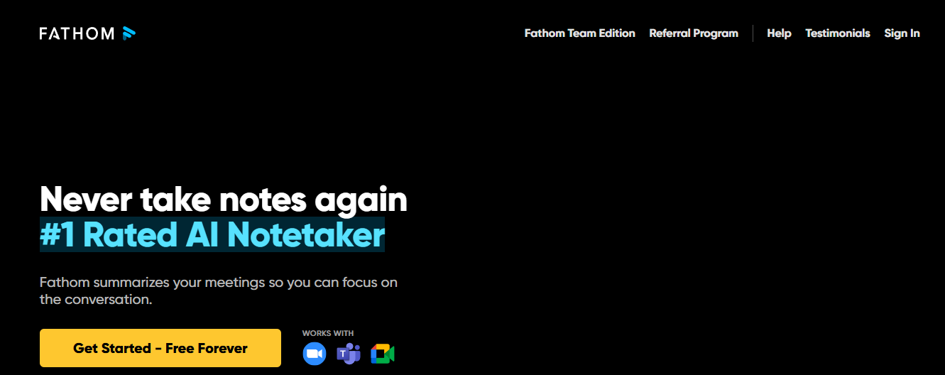 fathom - Best AI Sales Tools
