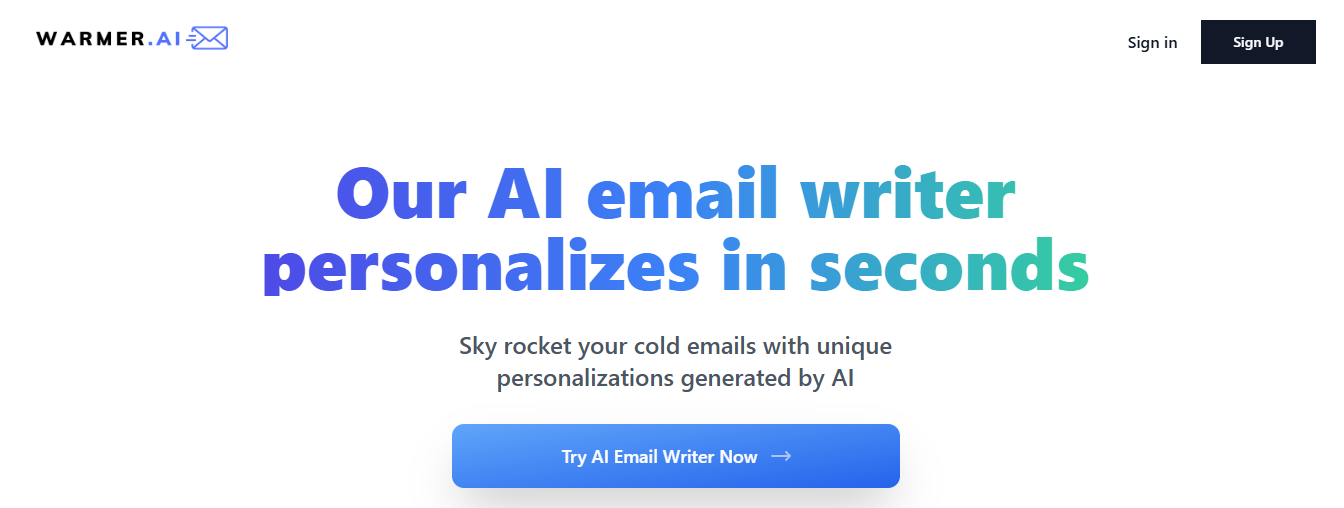 warmer - Best AI Sales Tools
