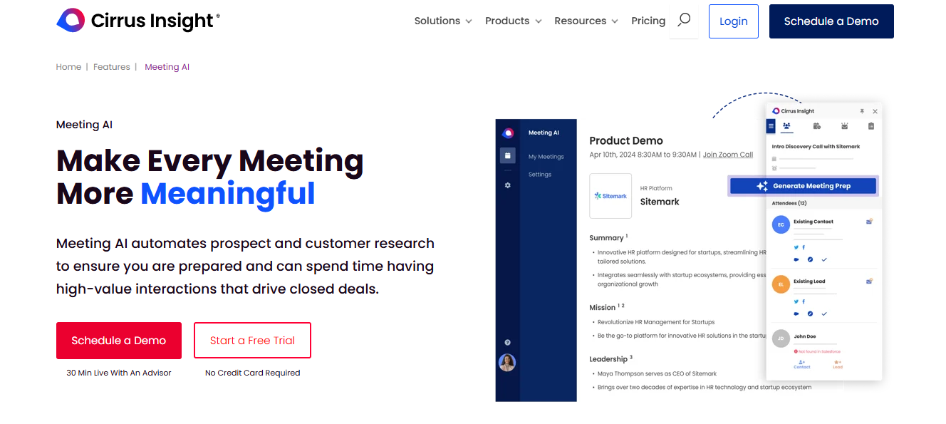 cirrus - Best AI Sales Tools