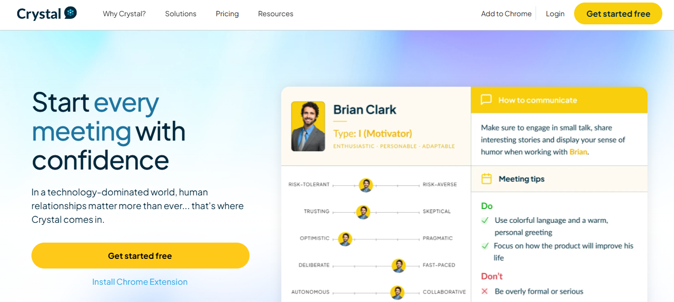 crystal - Best AI Sales Tools