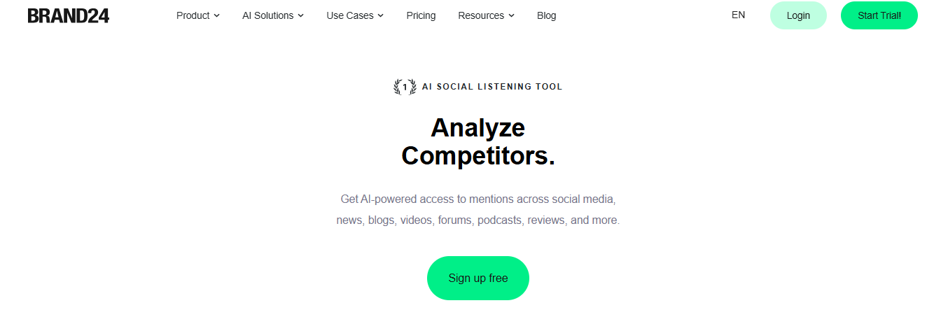 brand 24 - AI Tools for Startups