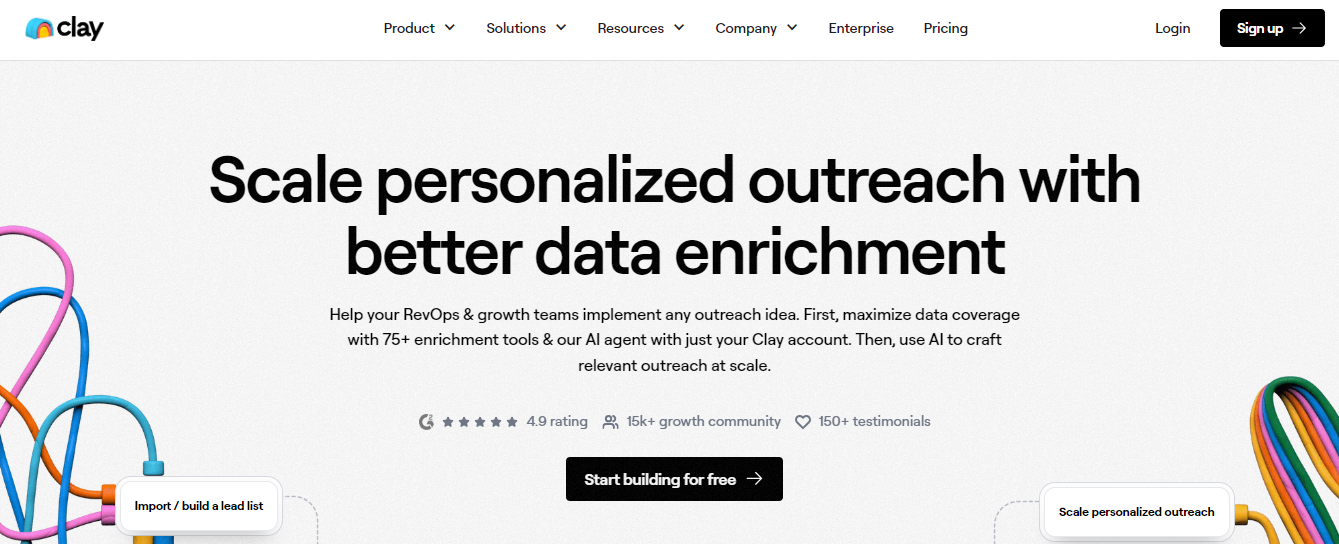 clay - AI Lead Generation Tools