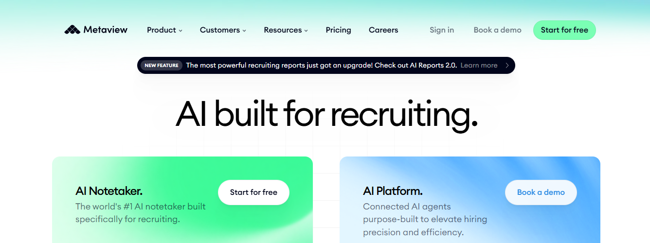 meta view - Best AI Tools for Recruiting 