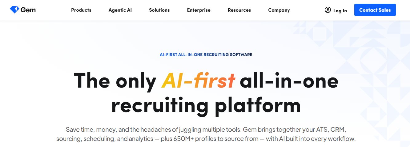 gem - Best AI Tools for Recruiting 