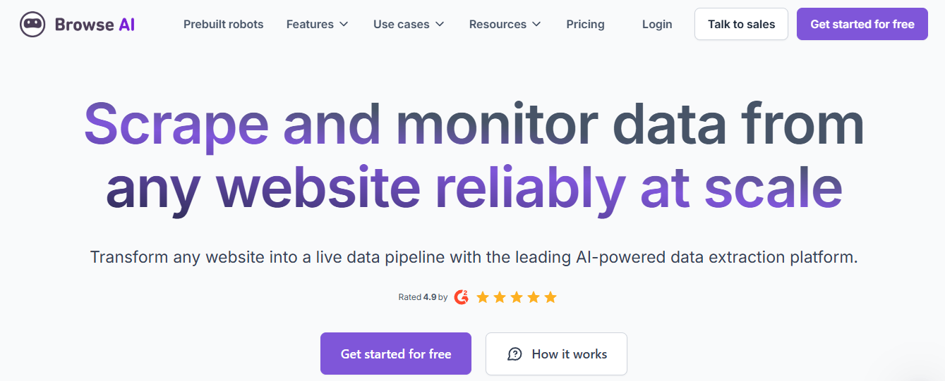 browse ai - Best AI Market Research Tools
