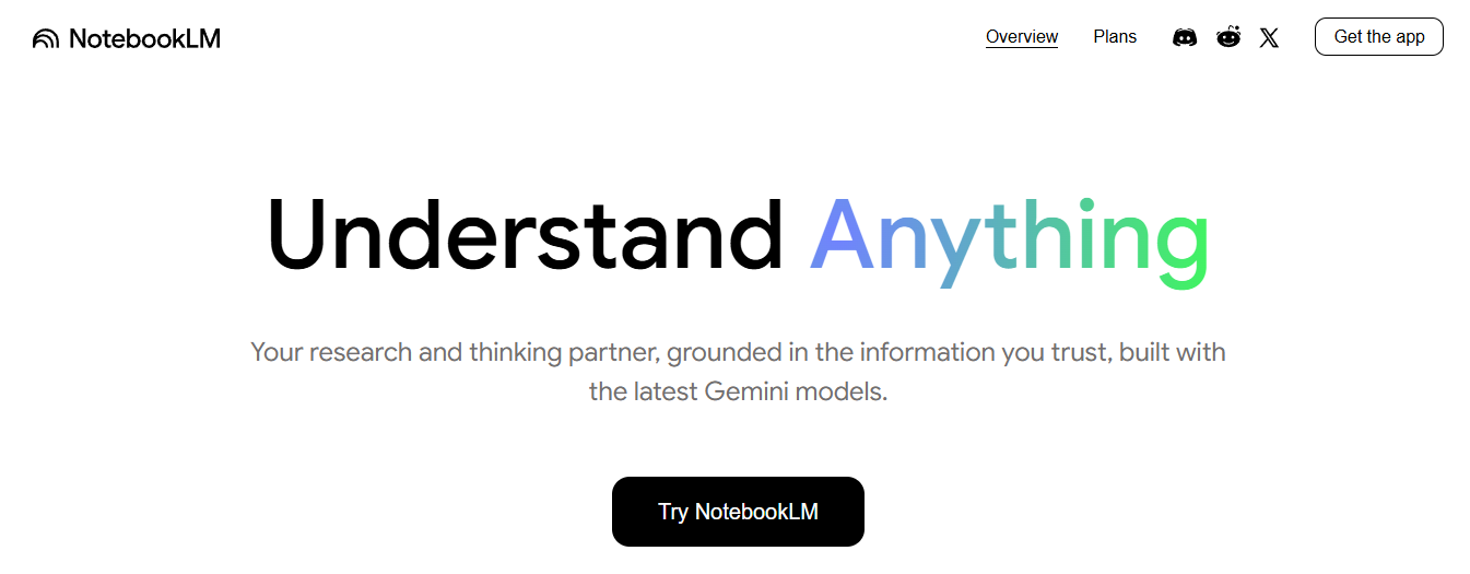 notebook - Best AI Market Research Tools