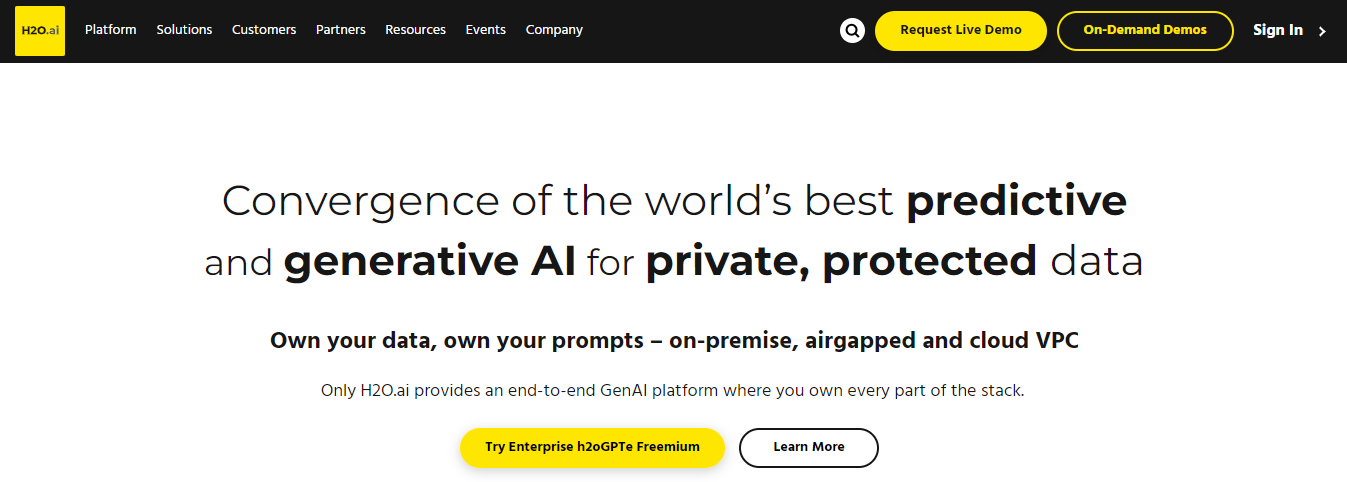 h2o ai - Best AI Tools for Business Analyst