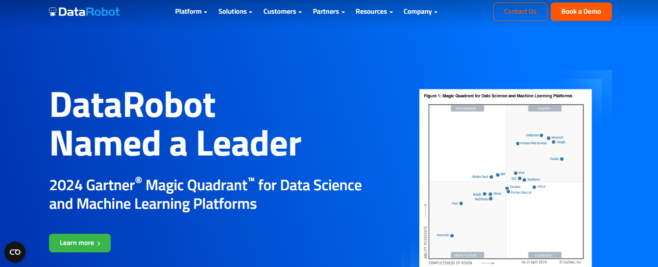 data robot - Best AI Tools for Business Analyst