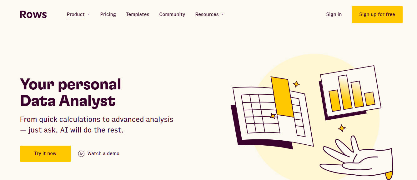 rows ai - Best AI Tools for Accounting