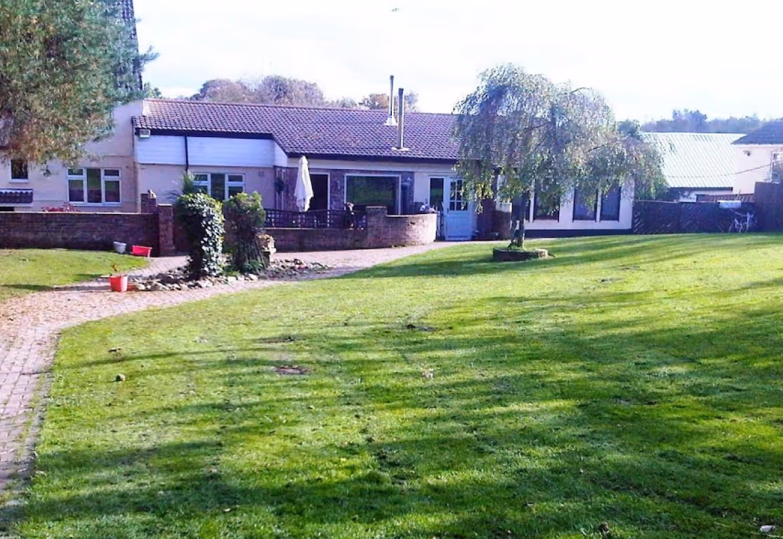 A picture of our outside area