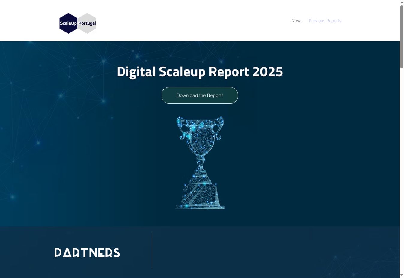 Scaleup Portugal website homepage screenshot — Sami Haraketi portfolio