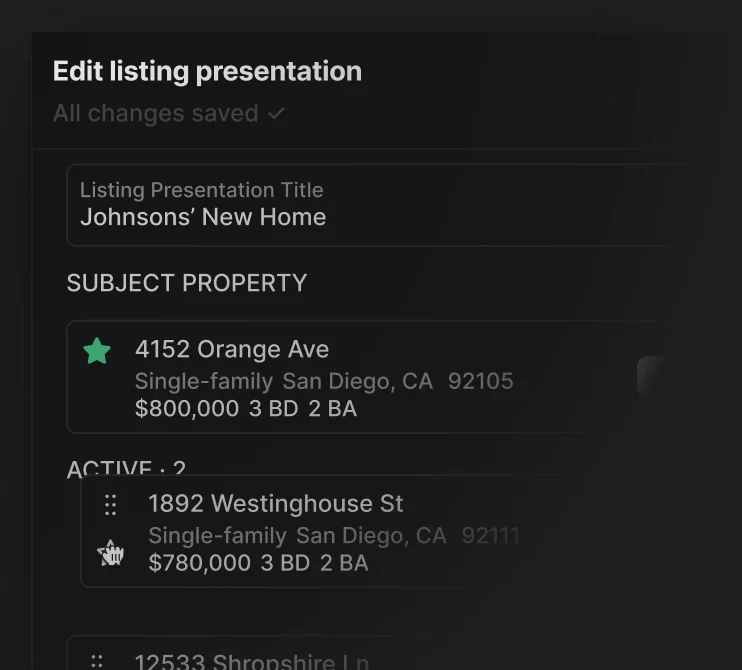 Perchwell Reports workflow step 2 — customizing the presentation