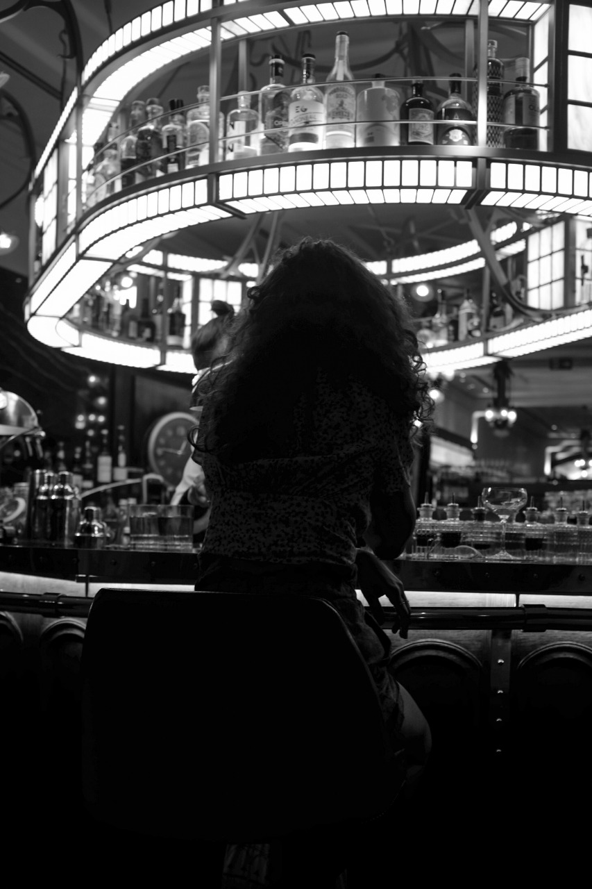 Ekta in a Budapest bar.