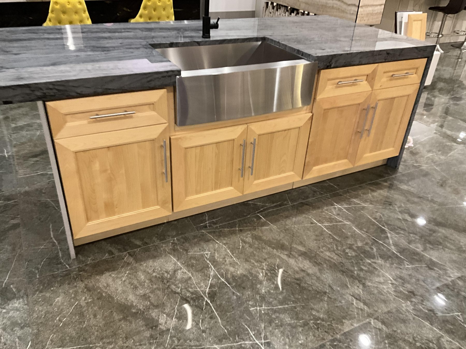 Kitchen with Fuji Light pre-finished cabinet doors