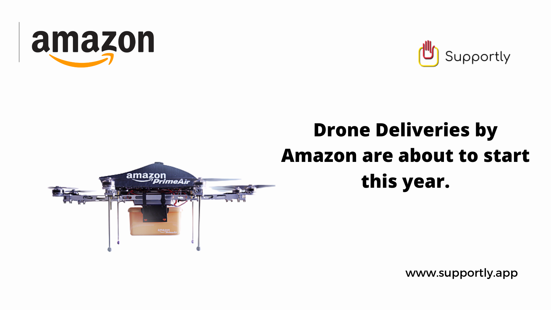 Drone Deliveries by Amazon are about to start this year.