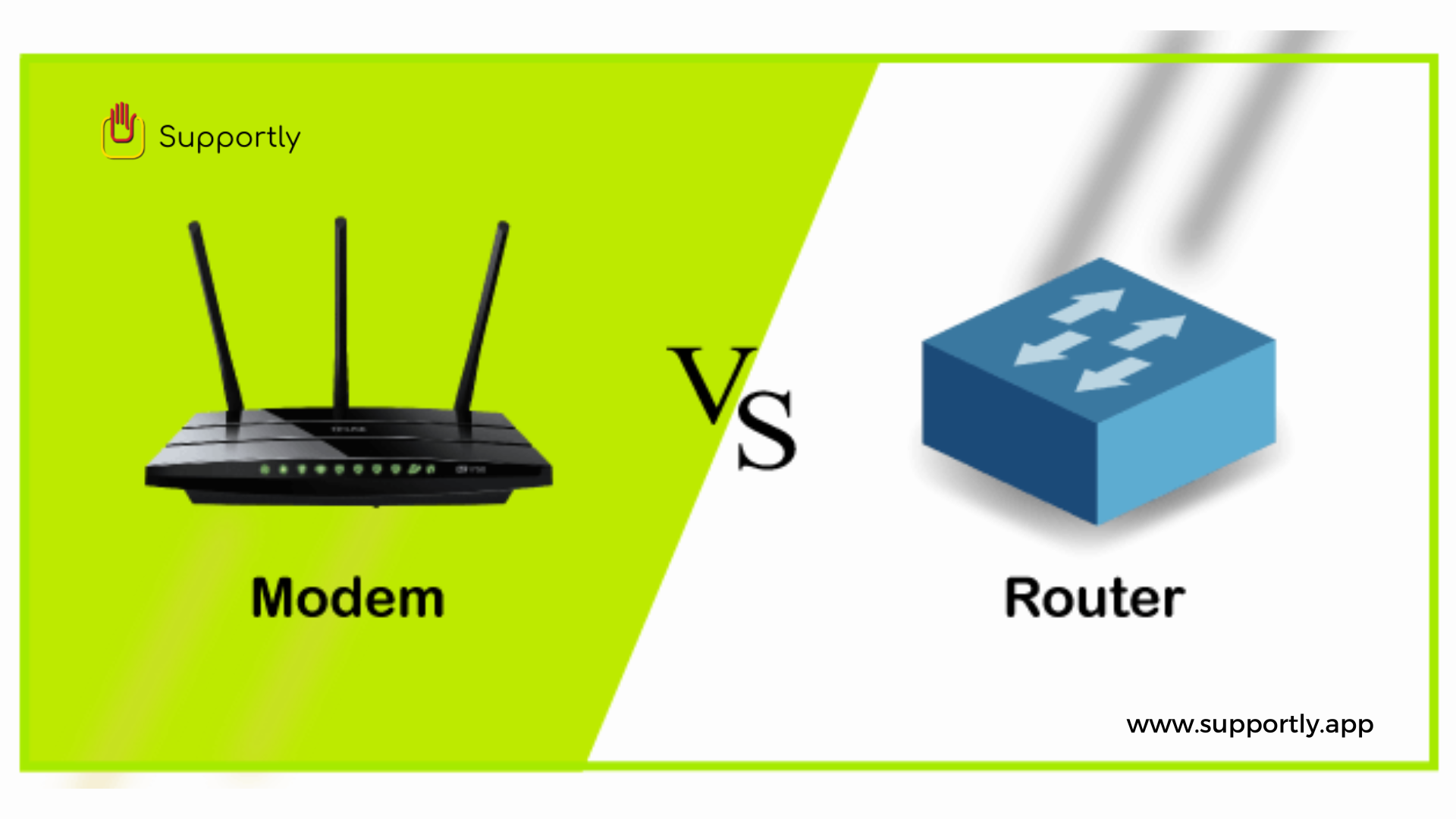 Difference between a modem and a router