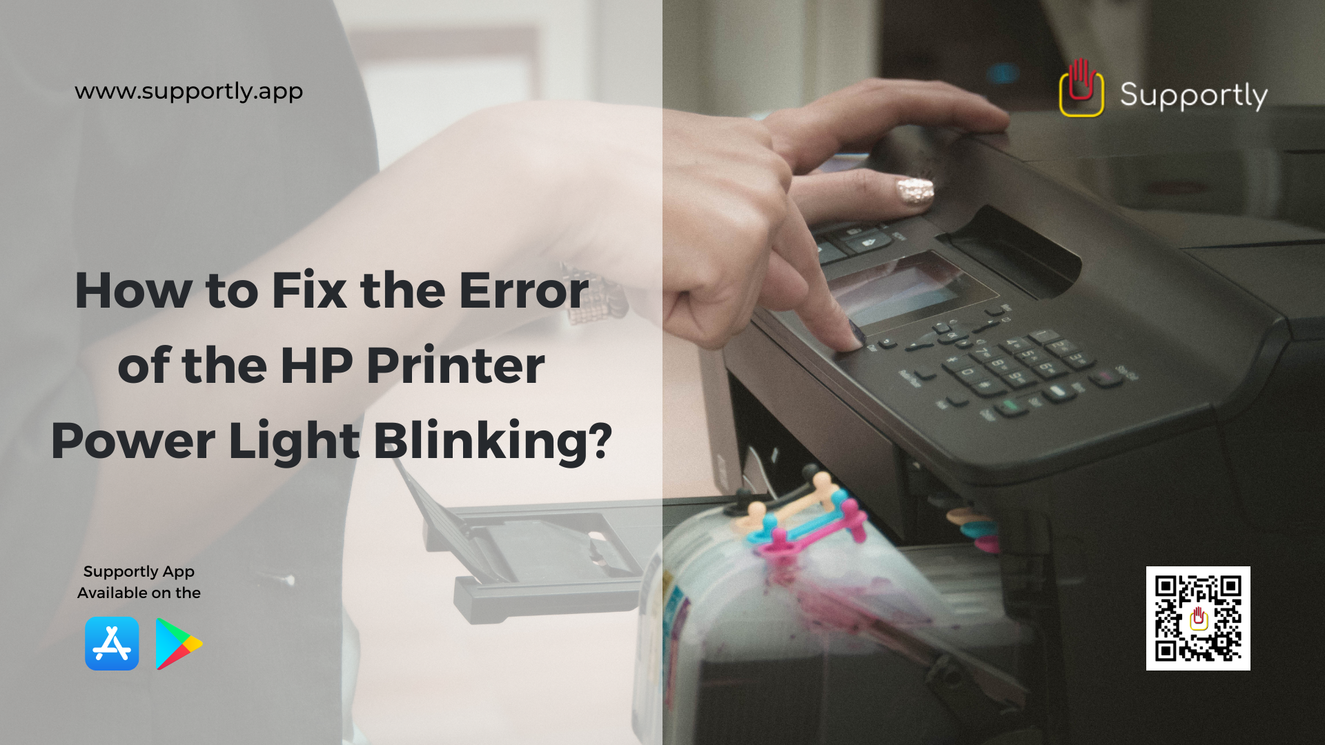 How to Fix the Error of the HP Printer Power Light Blinking?