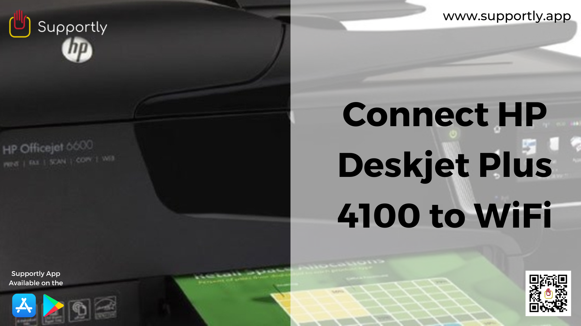 How to Connect HP Deskjet Plus 4100 to WiFi?