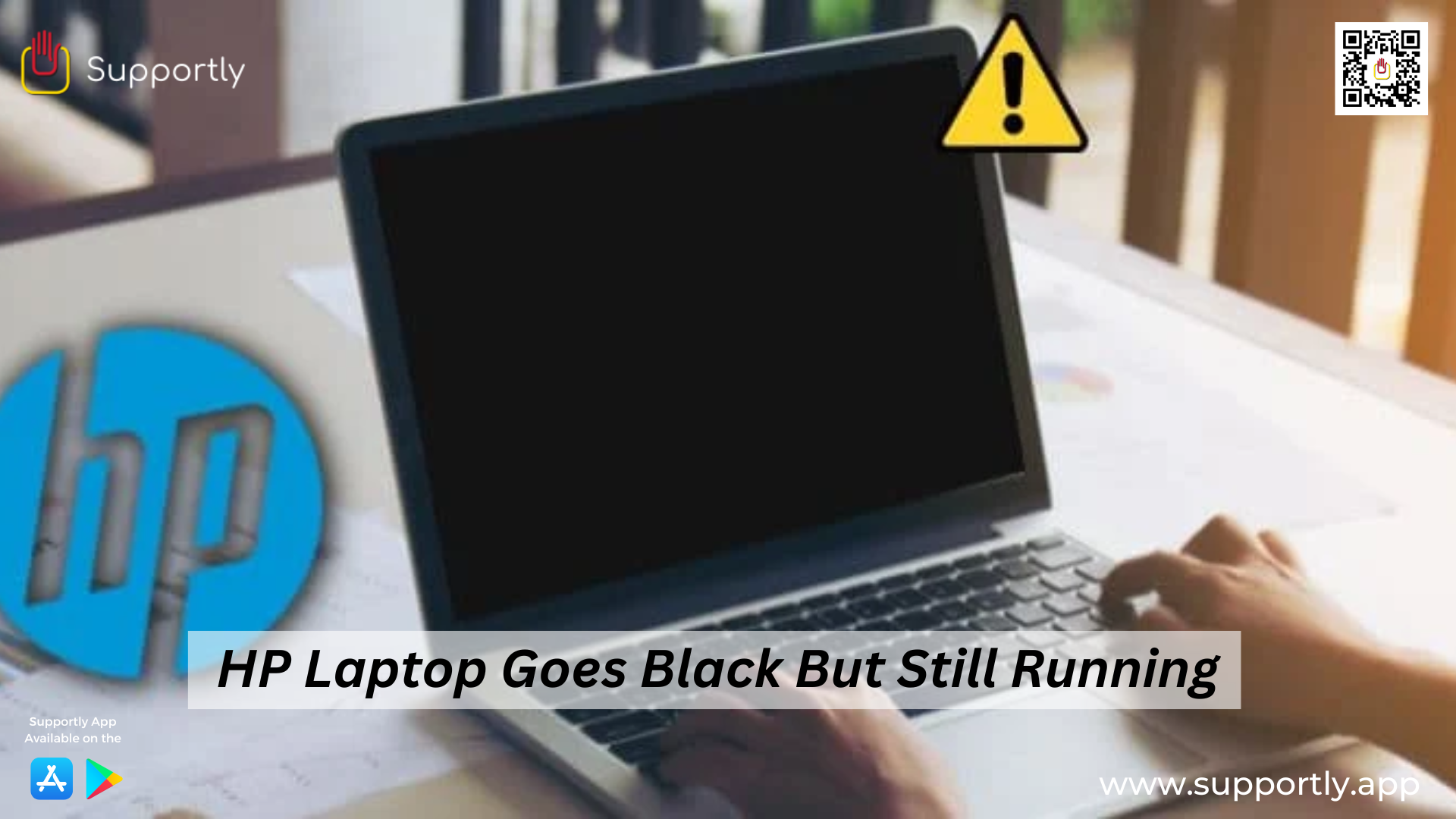 How to Fix HP Laptop That Goes Black But Still Running?