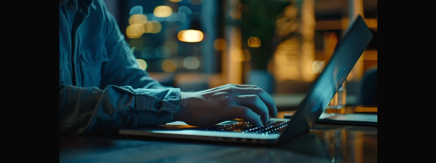 a person browsing through a laptop, actively engaging in online forums and faqs for technical support solutions.