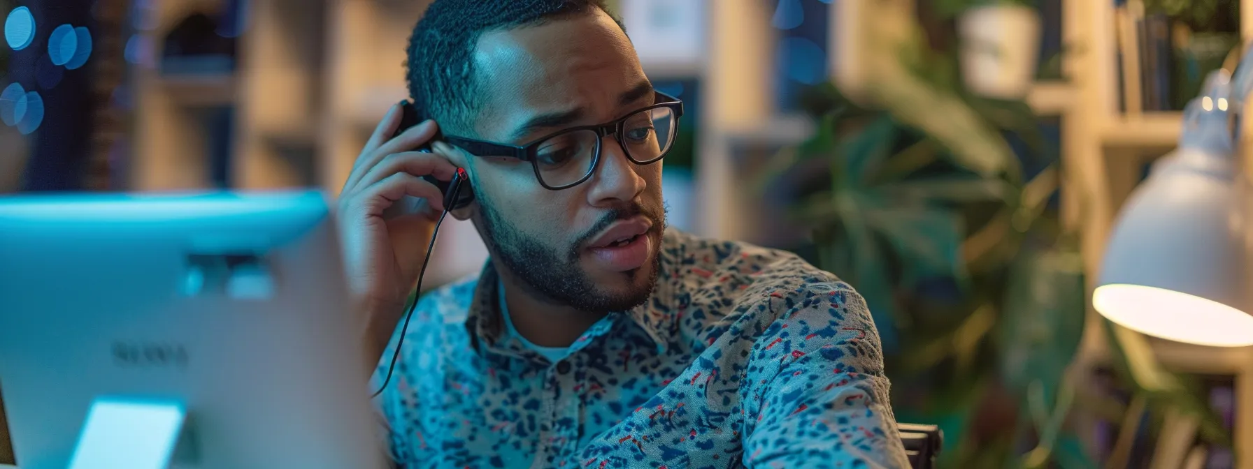 a person talking on the phone, looking frustrated while trying to reach hp printer phone support for quick solutions.