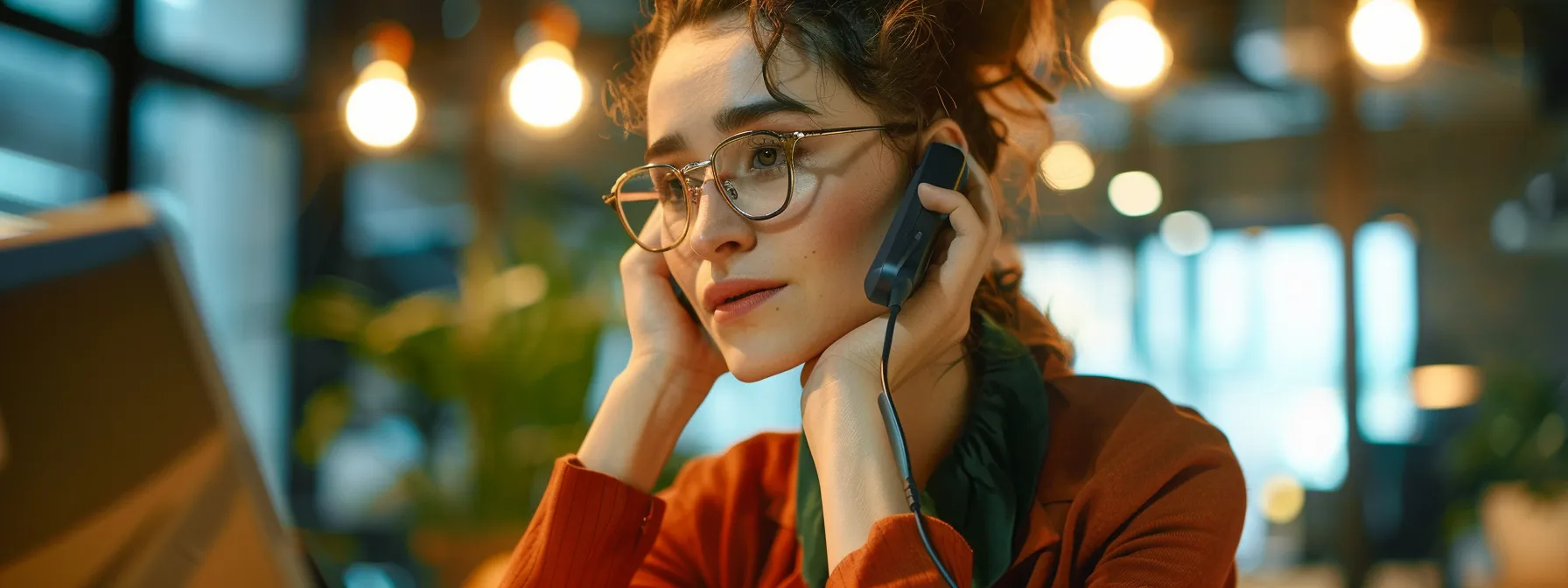 a person receiving assistance from a brother support representative over the phone.