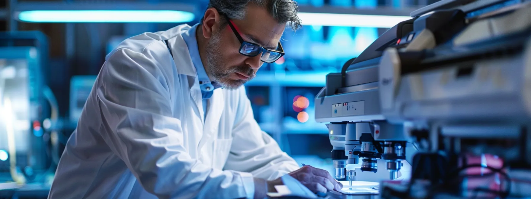 a technician working on an hp printer to provide support services.