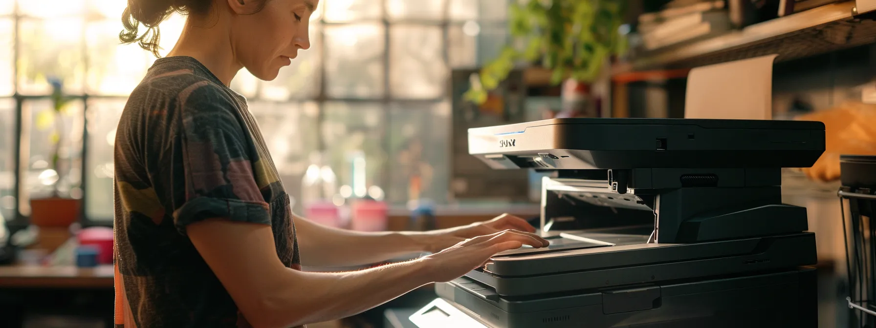 a person following troubleshooting steps on a printer after speaking with hp support team.