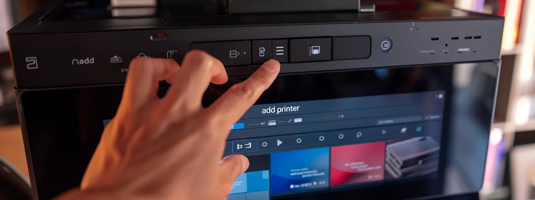 a person clicking on the