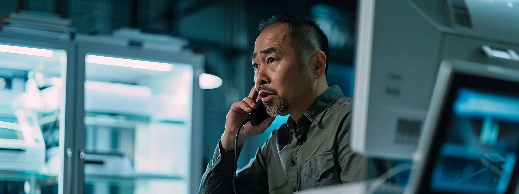 a person speaking on the phone with a technician for hp printer support.