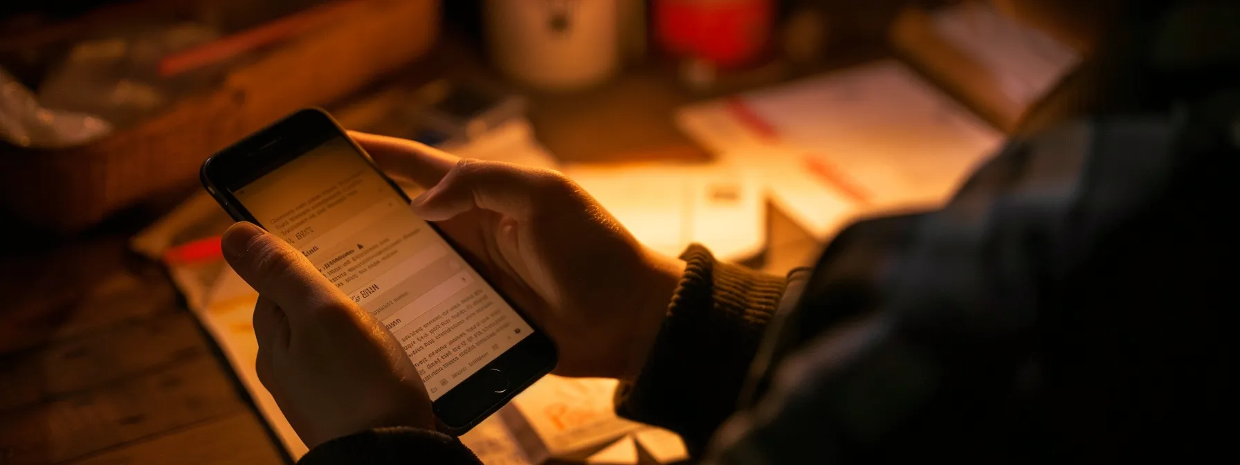 checking and adjusting mail settings on an iphone.