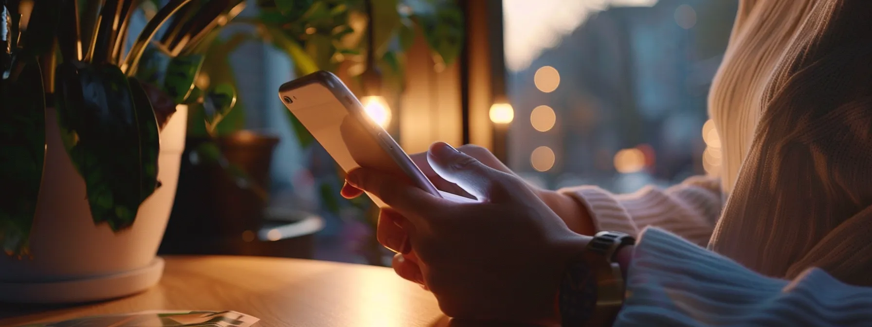 a person navigating through email settings on an iphone.