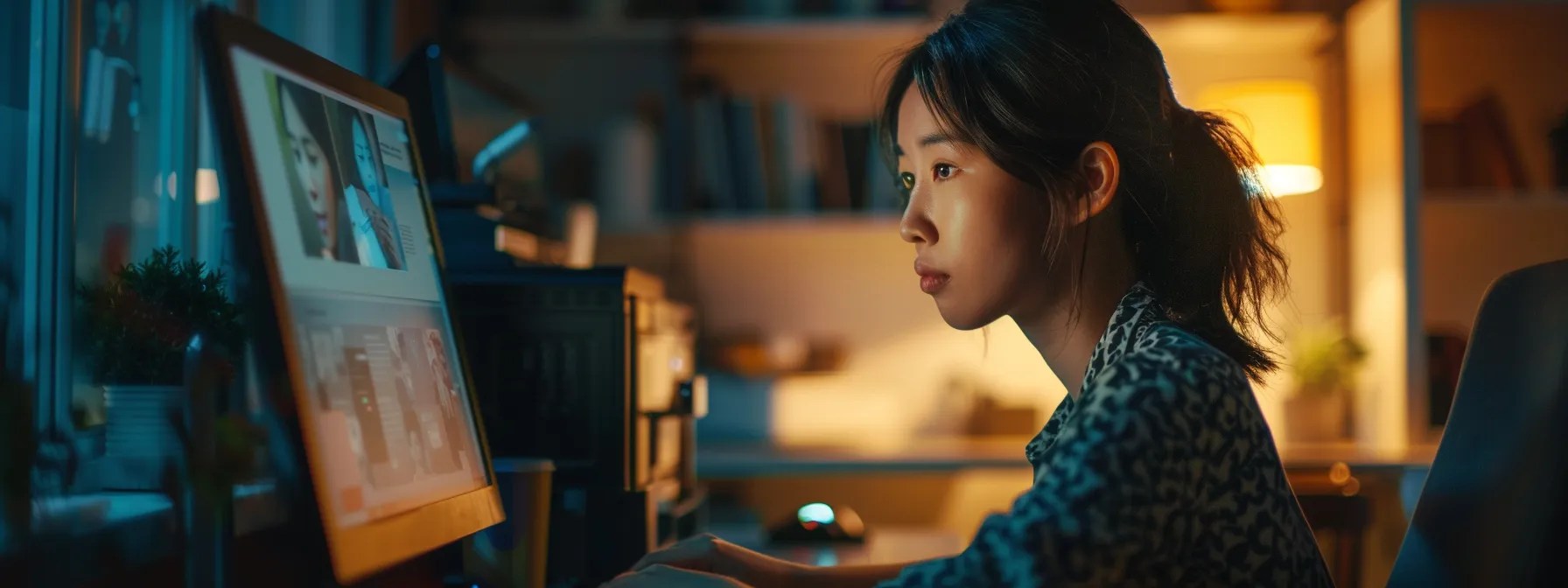 a person looking for epson printer support on their computer screen.