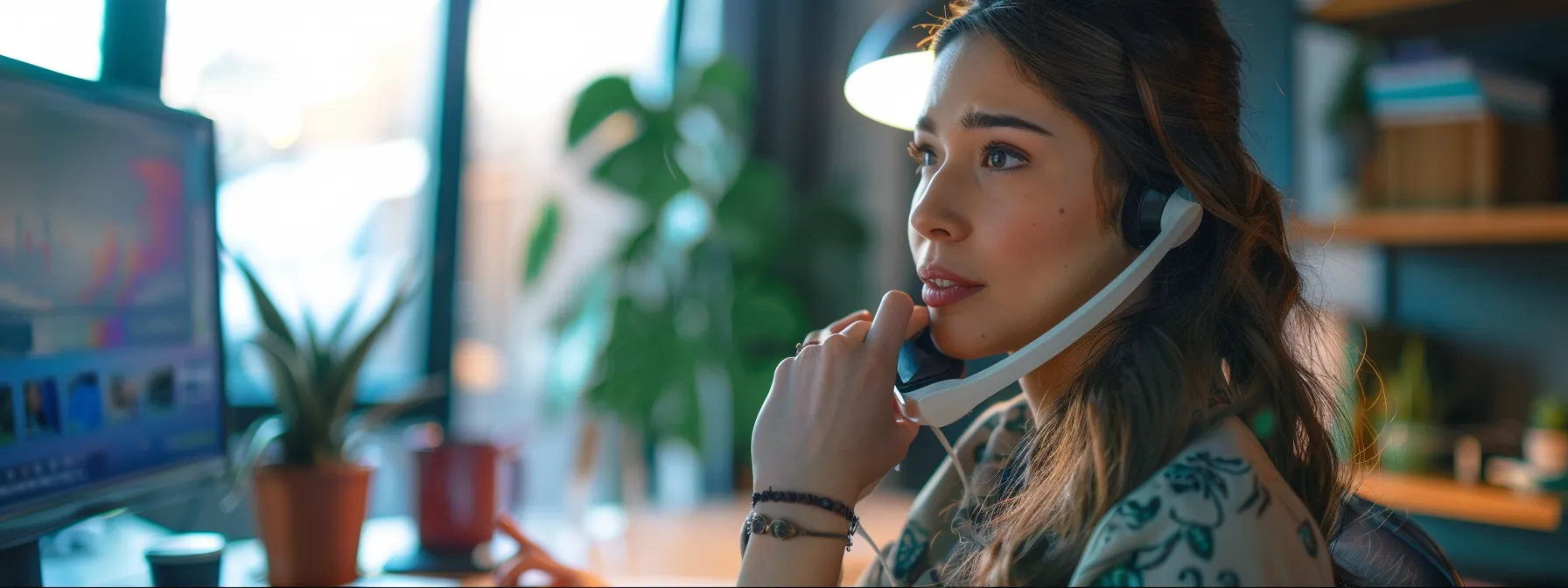 a person talking on the phone with a comcast xfinity support representative.