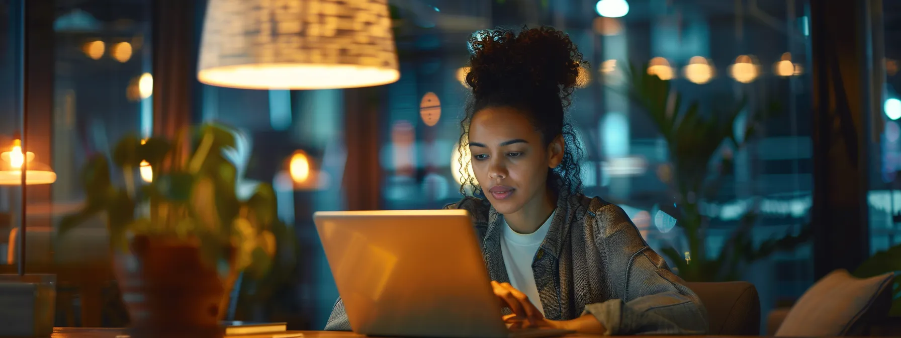 a person troubleshooting sign-in issues on a laptop in an office setting.