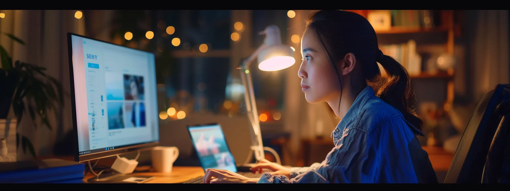 a person working on a computer, running the outlook connectivity troubleshooter to resolve connectivity issues.