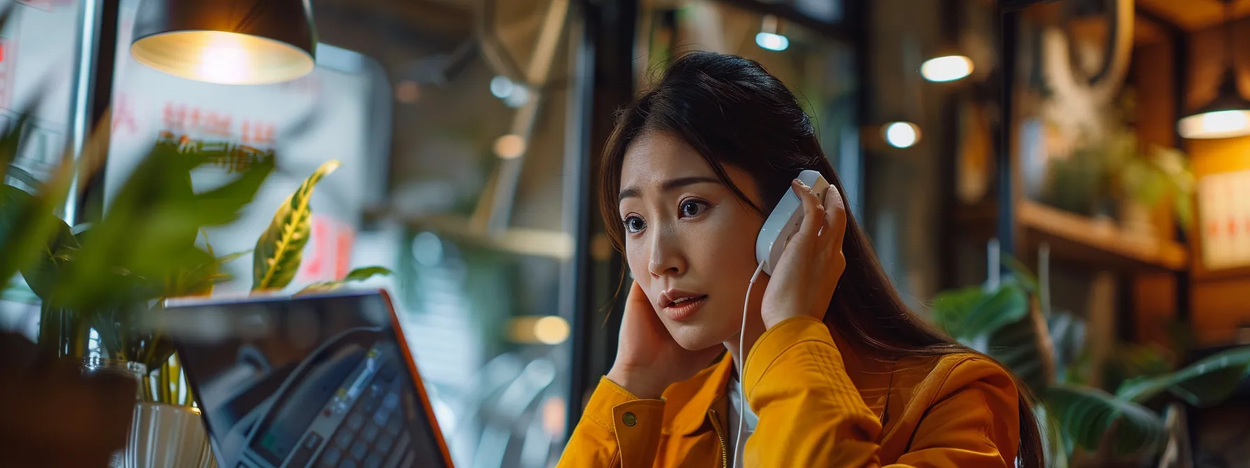 a person speaking on the phone with a technician from brother printer support number.