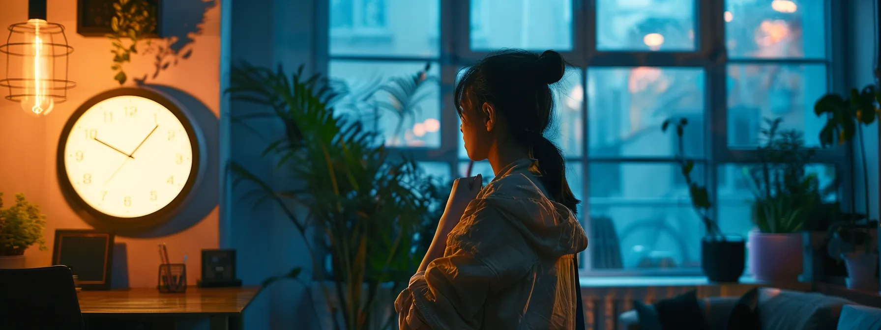 a person checking the time on a clock before making a phone call to hp's customer support.