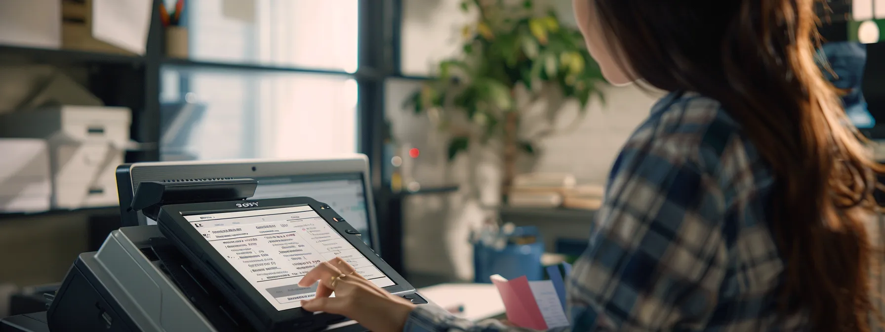 a person navigating through the automated menu of an epson printer support telephone system.
